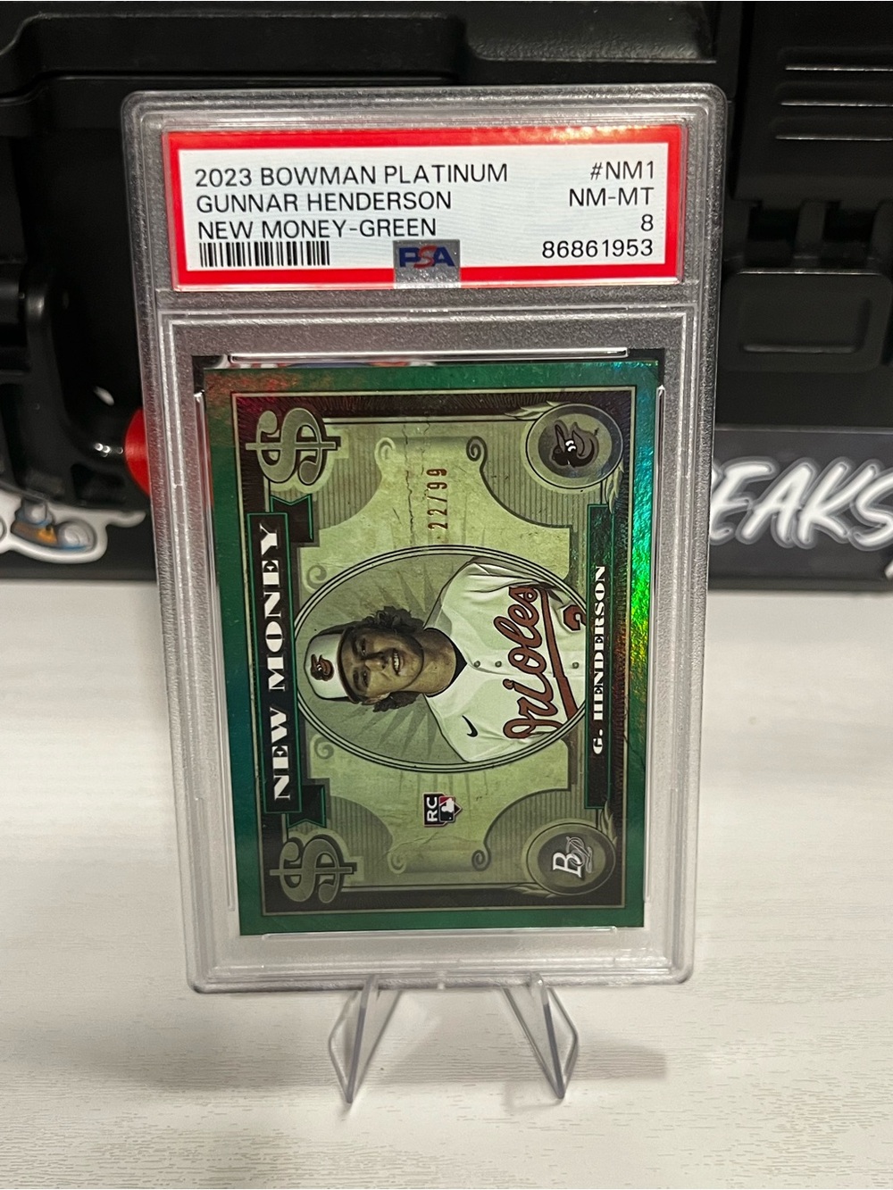 Gunnar Henderson /99 rookie PSA 8 card